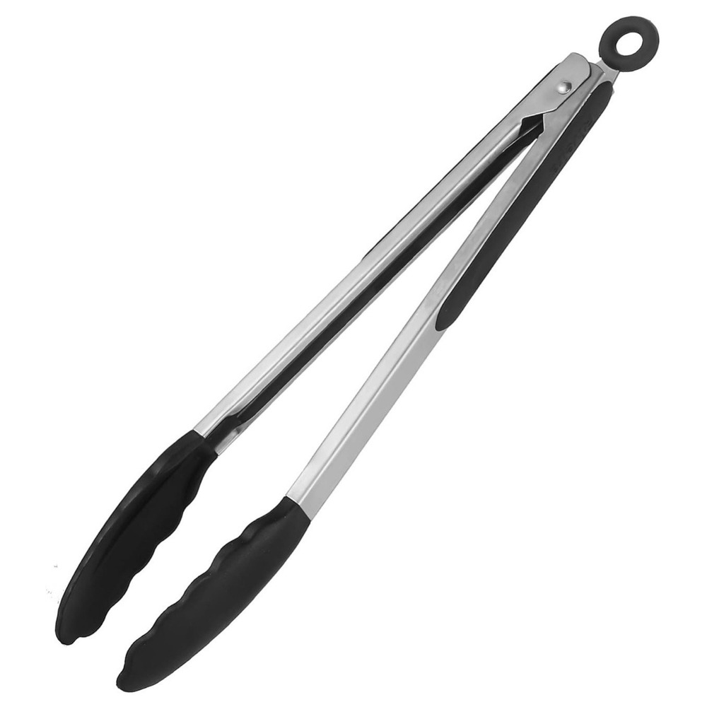 BBQ Tongs for Grilling, 17" Long Kitchen Cooking Stainless Steel Heavy Duty L...